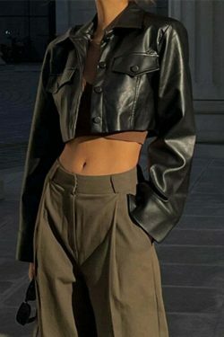 Raven's Edge Cropped Jacket - Y2K Fashion Statement with Coquette Aesthetic and Grunge Style