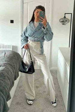 Rebel Rhythm Distressed Cropped Denim Jacket - Y2K Fashion Statement Piece