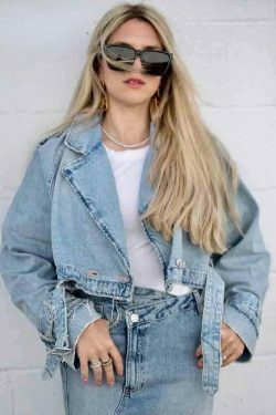 Rebel Rhythm Distressed Cropped Denim Jacket - Y2K Fashion Statement Piece