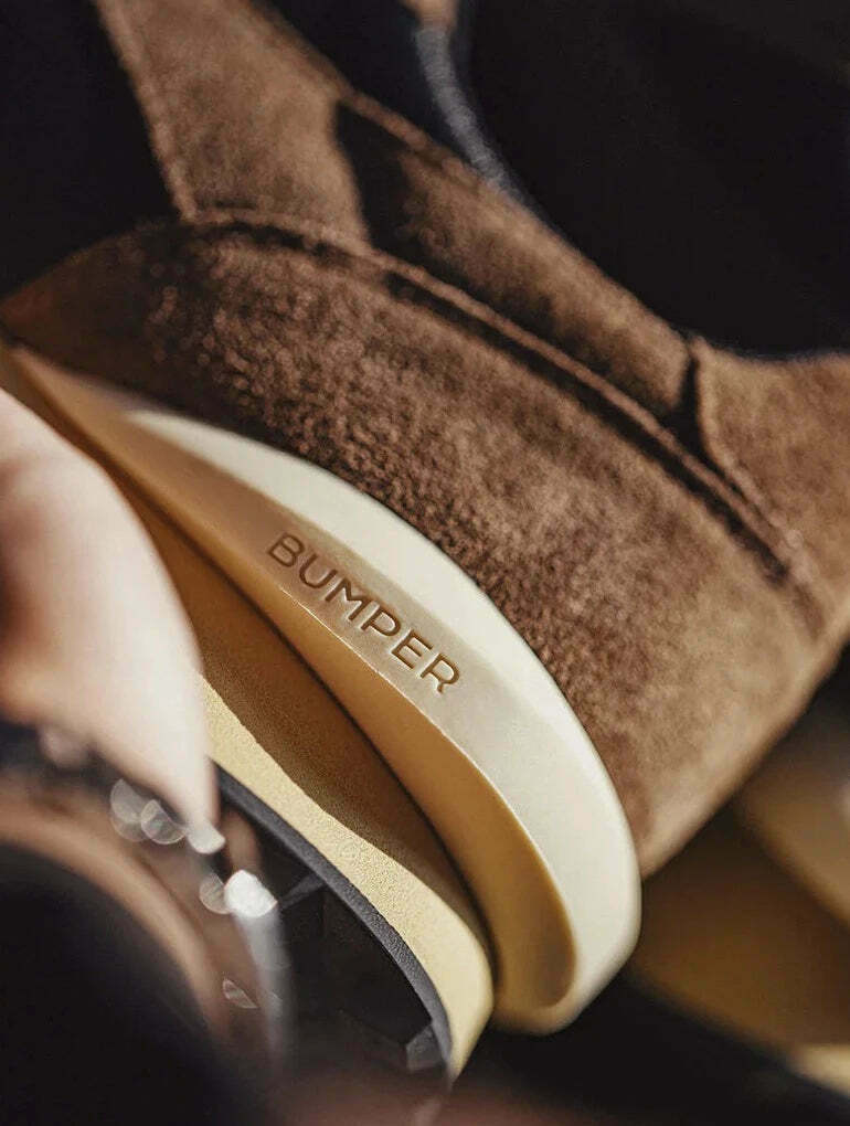 Retro Bumper Sneakers - Brown/Black, Y2K Fashion Aesthetic Shoes for Women