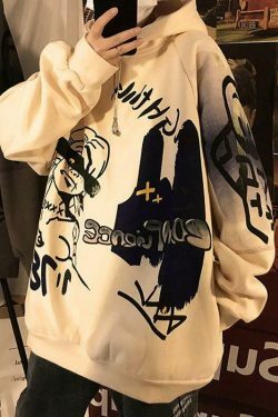 Retro Godzilla Hoodie - Y2K Fashion Statement with a Coquette Aesthetic Twist