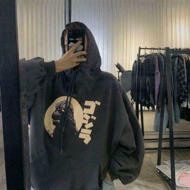 Retro Godzilla Hoodie - Y2K Fashion Statement with a Coquette Aesthetic Twist Retro Godzilla Hoodie - Y2K Fashion Statement with a Coquette Aesthetic Twist