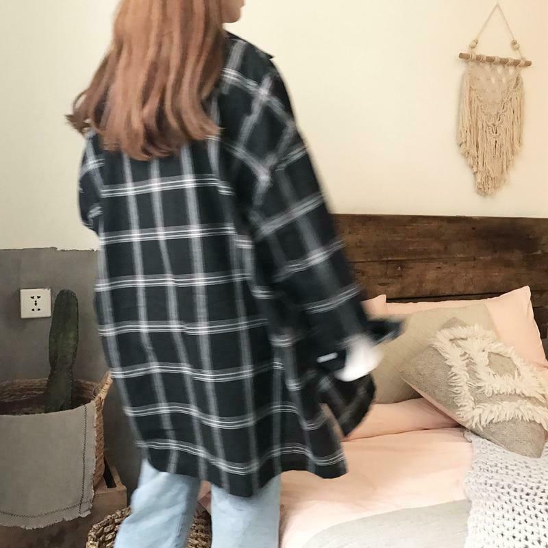 Retro Plaid Shirt - Y2K Fashion Coquette Aesthetic Grunge Style Cute Tops Pastel Goth Cargo Skirt Retro Plaid Shirt - Y2K Fashion Coquette Aesthetic Grunge Style Cute Tops Pastel Goth Cargo Skirt