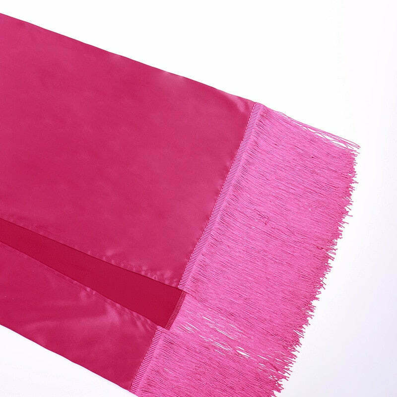 Rosette Tassels High Slit Dress - Y2K Fashion Statement with Coquette Aesthetic and Grunge Style Rosette Tassels High Slit Dress - Y2K Fashion Statement with Coquette Aesthetic and Grunge Style