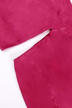 Rosette Tassels High Slit Dress - Y2K Fashion Statement with Coquette Aesthetic and Grunge Style