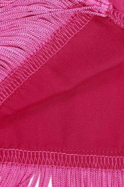 Rosette Tassels High Slit Dress - Y2K Fashion Statement with Coquette Aesthetic and Grunge Style