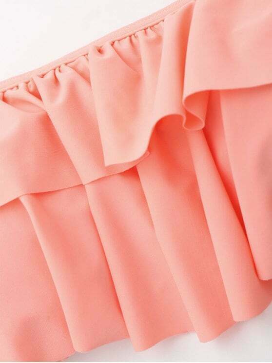 Ruffled Palm Leaf High Waist Bikini - Y2K Fashion Swimwear for Women Ruffled Palm Leaf High Waist Bikini - Y2K Fashion Swimwear for Women