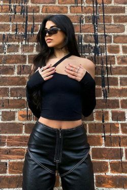 Sage Halter T-Shirt: Y2K Fashion with Coquette Aesthetic, Grunge Style, and Pastel Goth Vibes