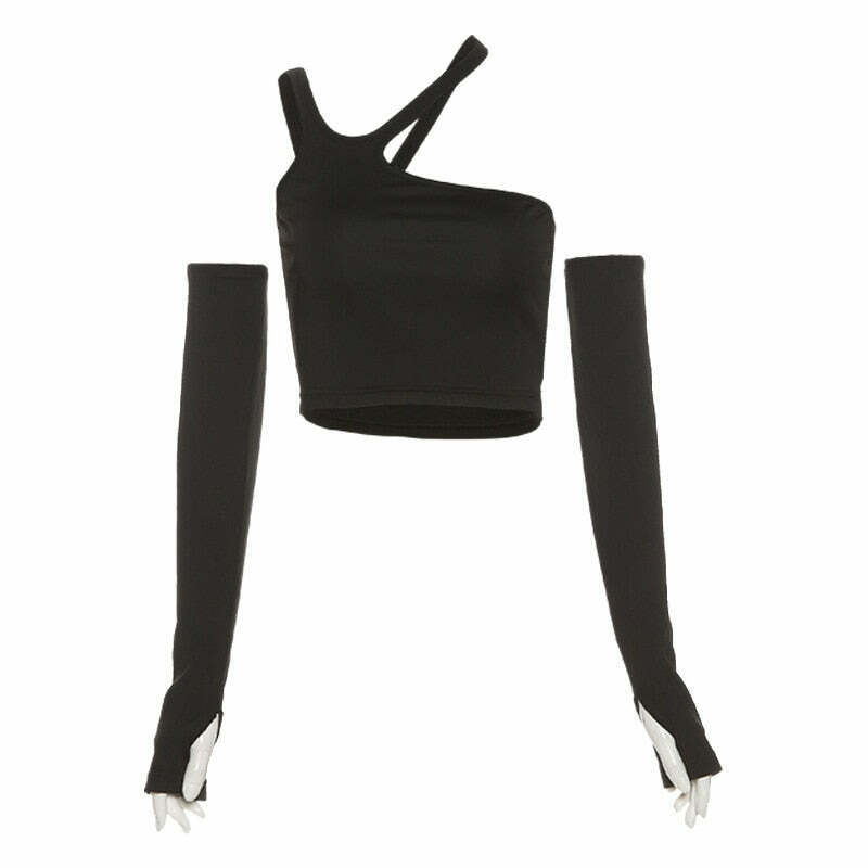 Sage Halter T-Shirt: Y2K Fashion with Coquette Aesthetic, Grunge Style, and Pastel Goth Vibes