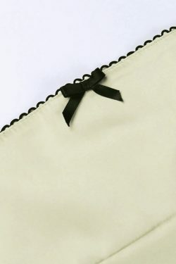 Satin Bow Cami Top: Y2K Coquette Grunge Aesthetic Cute Tops Pastel