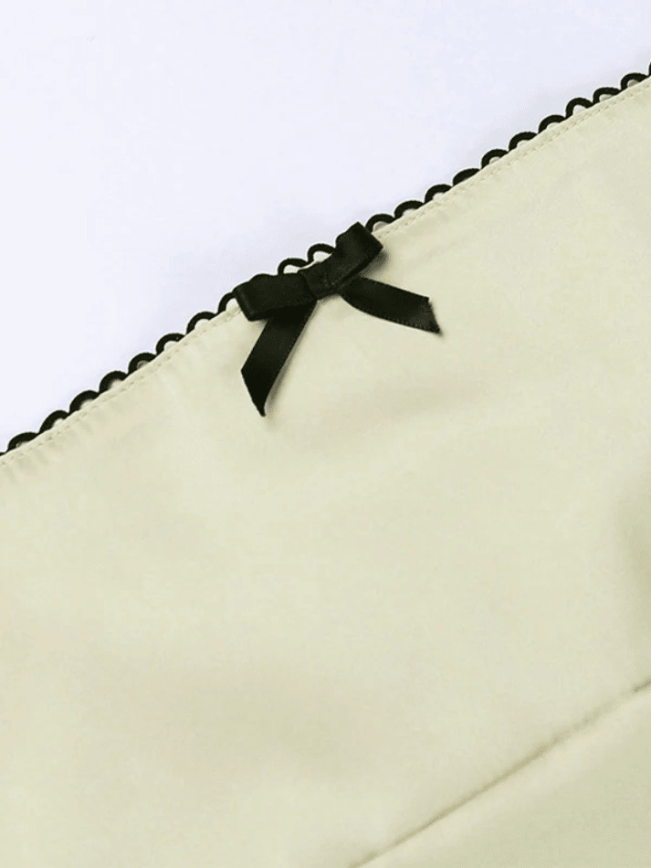 Satin Bow Cami Top: Y2K Coquette Grunge Aesthetic Cute Tops Pastel