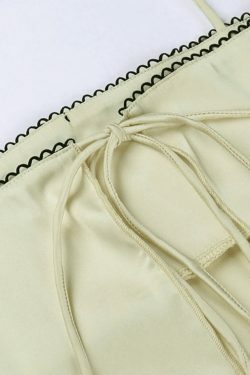 Satin Bow Cami Top: Y2K Coquette Grunge Aesthetic Cute Tops Pastel