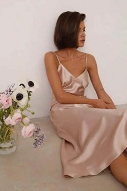 Satin Serenade Camisole Dress: Y2K Fashion Statement with Coquette Aesthetic and Grunge Style