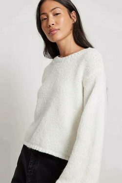 Sculpted Serenity Backless Knit Top - Y2K Coquette Grunge A