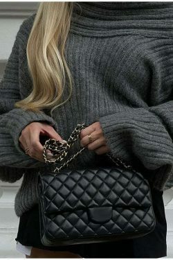 Sculpted Serenity Coquette Aesthetic Slash Neck Sweater