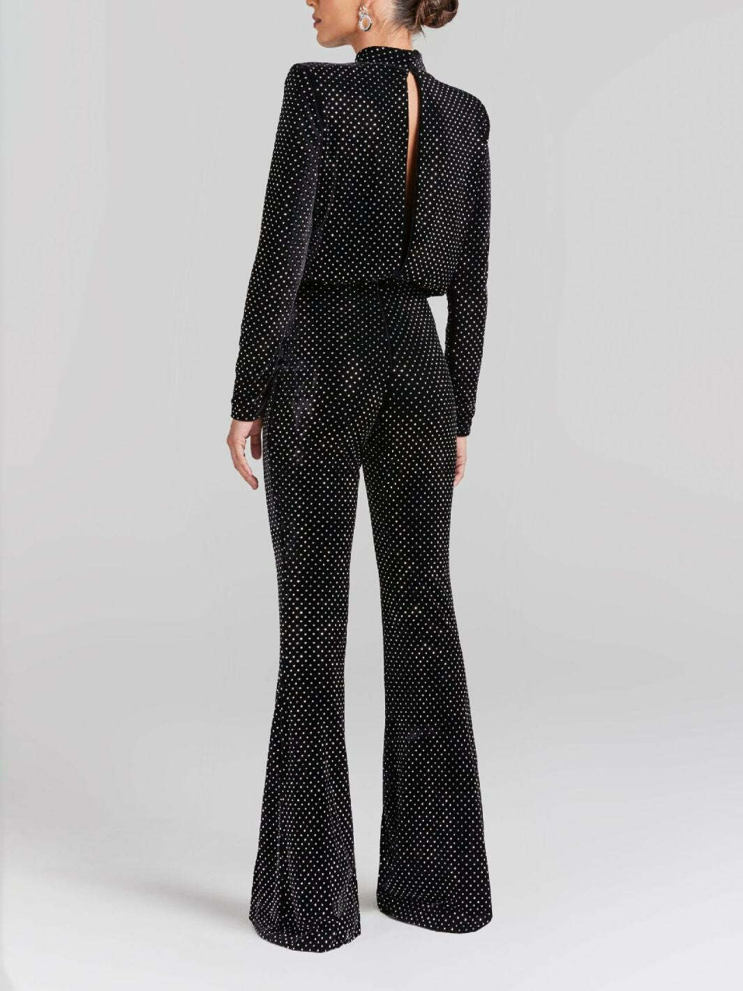 Sequin half turtleneck jumpsuit for women - Y2K fashion statement with a touch of coquette and gr