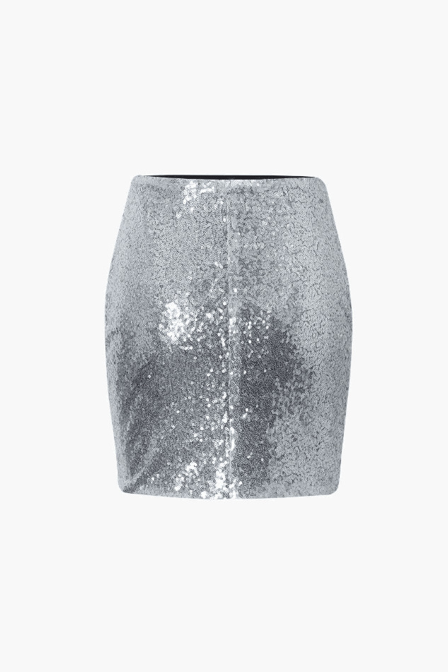 Sequin Mini Skirt - Y2K Fashion Statement with Coquette Aesthetic and Grunge Style