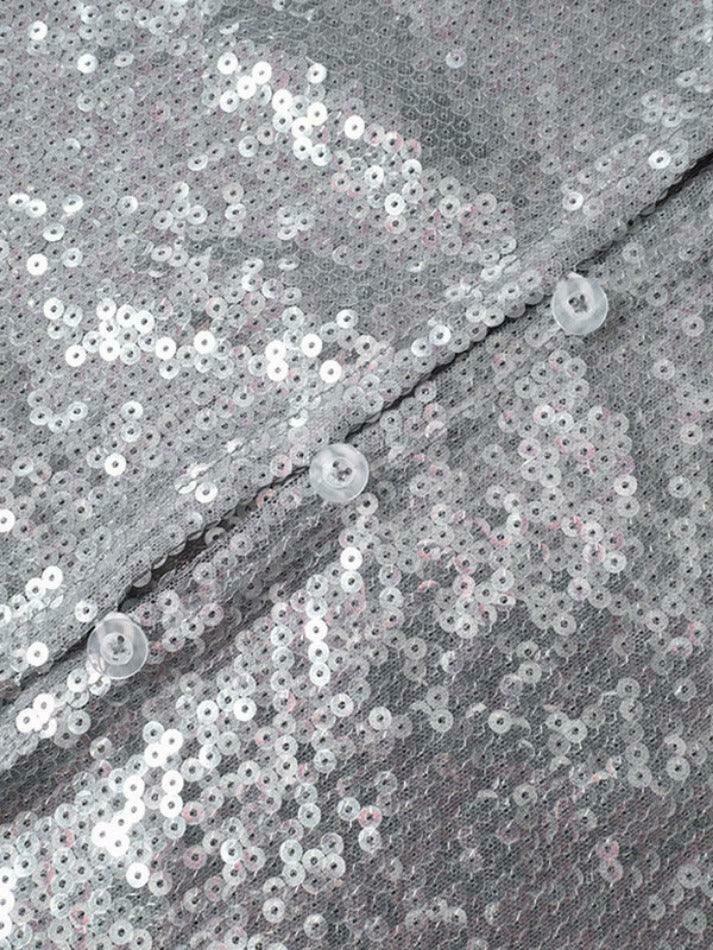 Sequin V-Neck Hanky Hem Blouse: Y2K Fashion with Coquette & Grunge Aesthetics