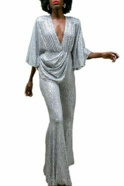 Sequined Backless Jumpsuit: Y2K Fashion with Coquette & Grunge Twist