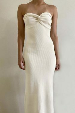 Serene Sunset Tube Dress - Y2K Fashion with Coquette Aesthetic, Grunge Style, and Pastel Goth Vibes