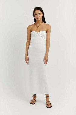 Serene Sunset Tube Dress - Y2K Fashion with Coquette Aesthetic, Grunge Style, and Pastel Goth Vibes