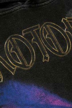 Serotonin Graphic Washed Cotton Hoodie - Y2K Aesthetic Coquette Style for Women's Fashion