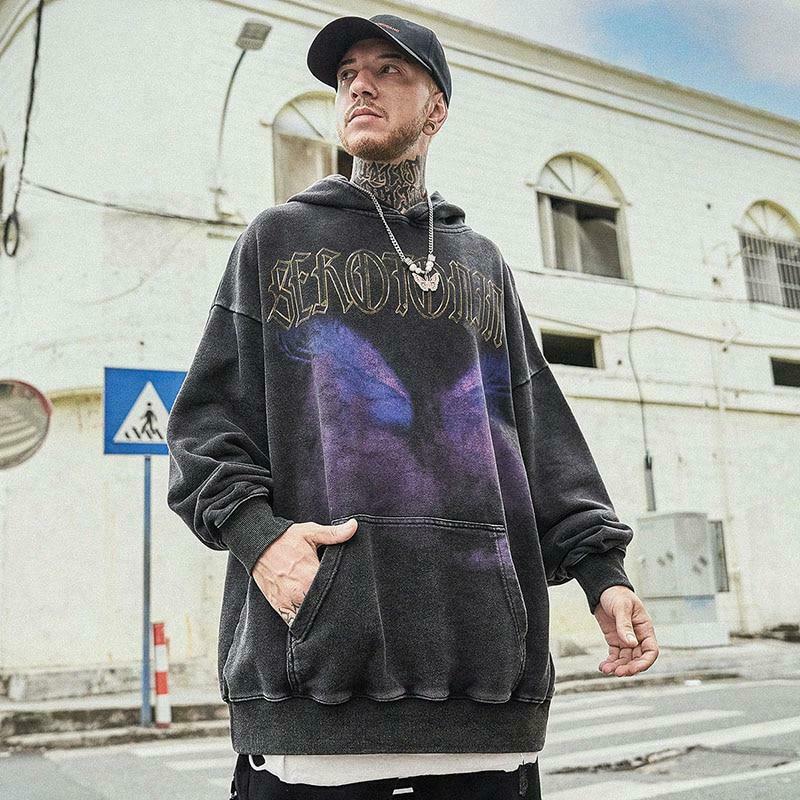 Serotonin Graphic Washed Cotton Hoodie - Y2K Aesthetic Coquette Style for Women's Fashion Serotonin Graphic Washed Cotton Hoodie - Y2K Aesthetic Coquette Style for Women's Fashion