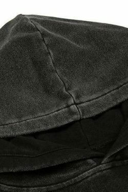 Serotonin Graphic Washed Cotton Hoodie - Y2K Aesthetic Coquette Style for Women's Fashion