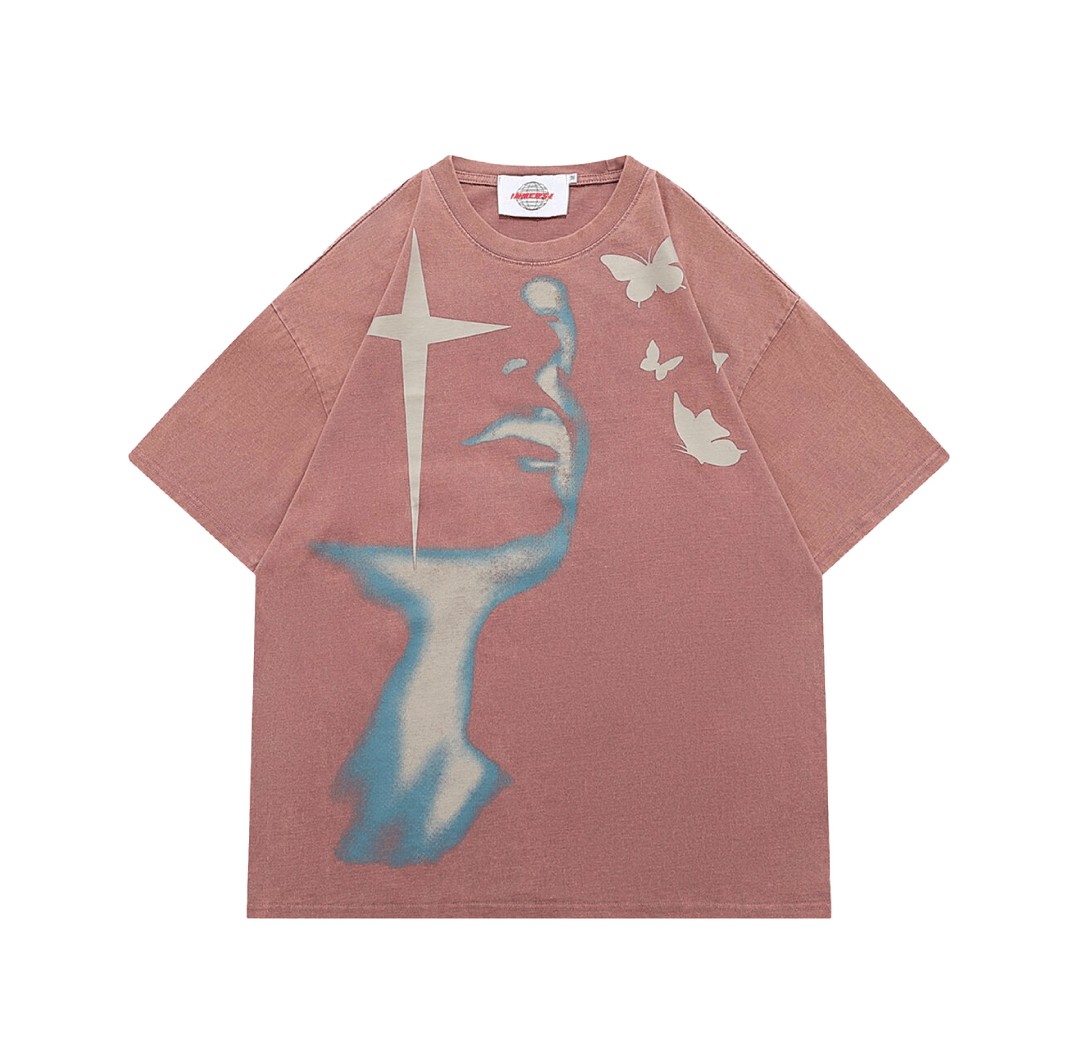 Shadow Butterflies Vintage Wash T-Shirt - Y2K Fashion Grunge Aesthetic Cute Tops Pastel Goth Shadow Butterflies Vintage Wash T-Shirt - Y2K Fashion Grunge Aesthetic Cute Tops Pastel Goth