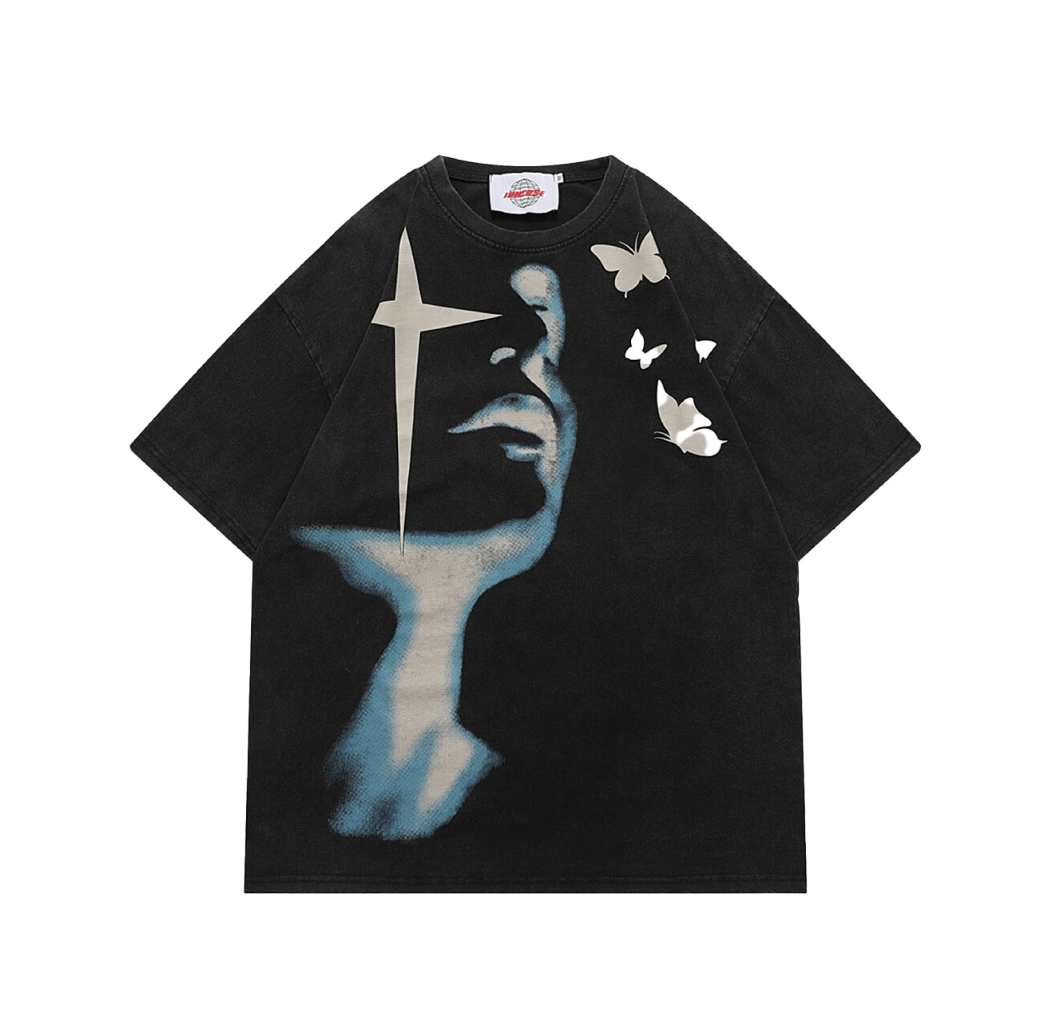 Shadow Butterflies Vintage Wash T-Shirt - Y2K Fashion Grunge Aesthetic Cute Tops Pastel Goth Shadow Butterflies Vintage Wash T-Shirt - Y2K Fashion Grunge Aesthetic Cute Tops Pastel Goth