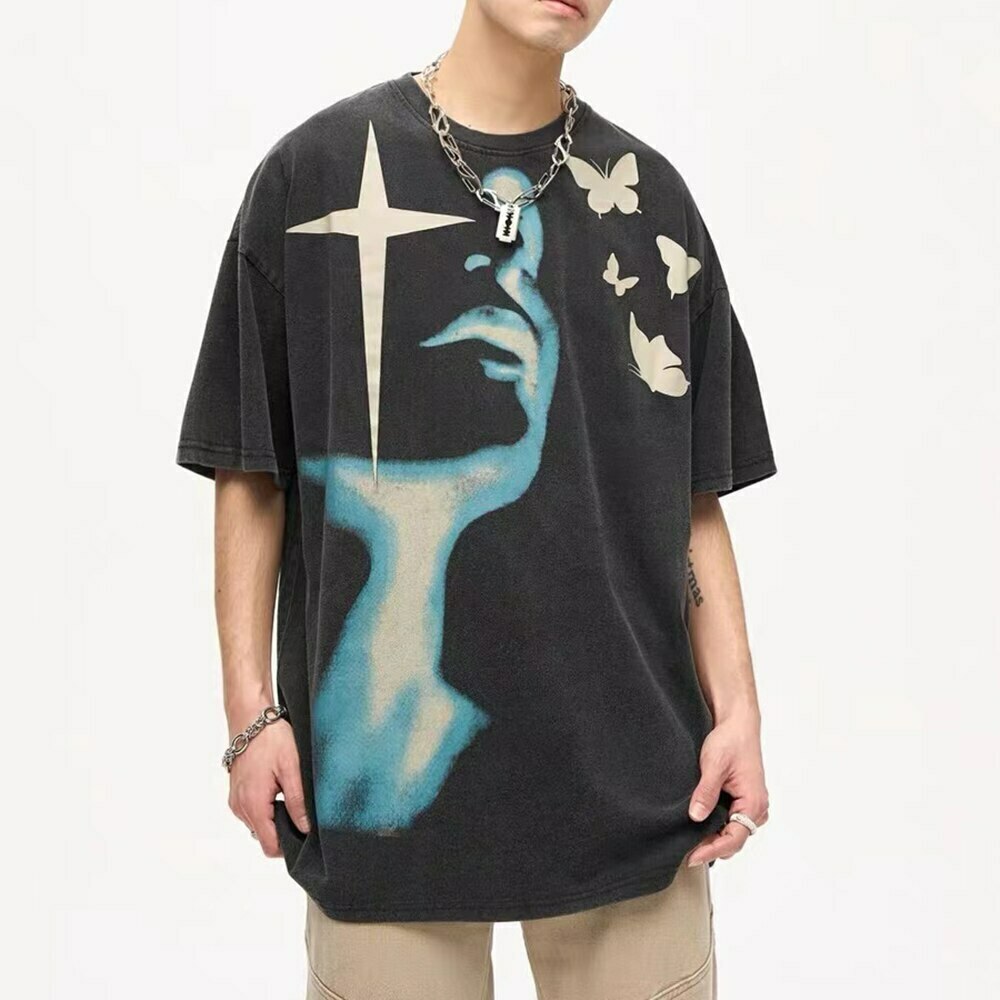 Shadow Butterflies Vintage Wash T-Shirt - Y2K Fashion Grunge Aesthetic Cute Tops Pastel Goth Shadow Butterflies Vintage Wash T-Shirt - Y2K Fashion Grunge Aesthetic Cute Tops Pastel Goth