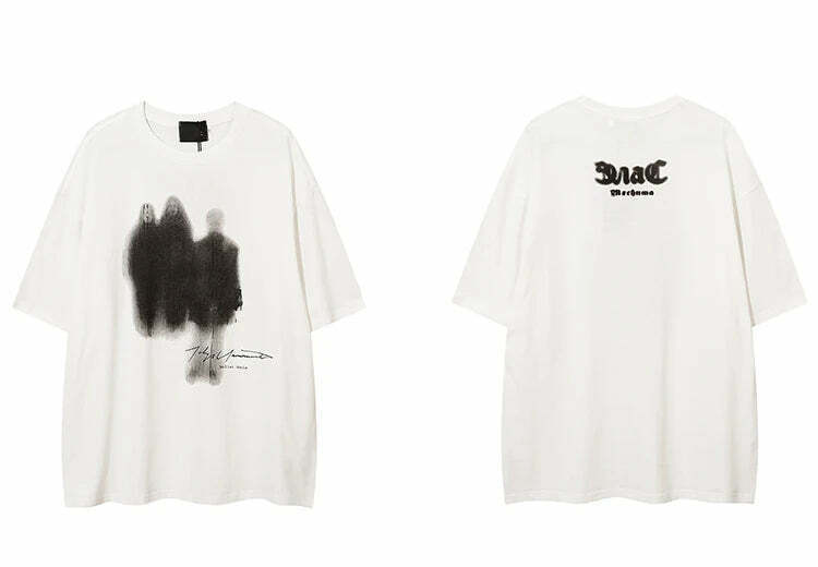 Shadow People Graphic Tee - Y2K Fashion Aesthetic Top for Women - Coquette Style Grunge Outfit Shadow People Graphic Tee - Y2K Fashion Aesthetic Top for Women - Coquette Style Grunge Outfit