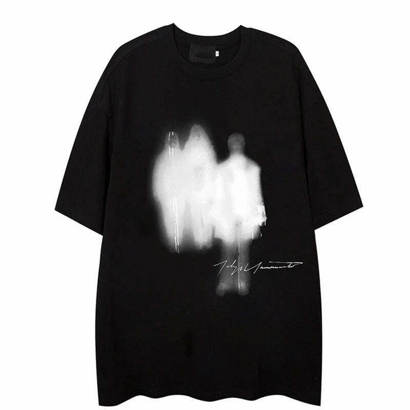 Shadow People Graphic Tee - Y2K Fashion Aesthetic Top for Women - Coquette Style Grunge Outfit Shadow People Graphic Tee - Y2K Fashion Aesthetic Top for Women - Coquette Style Grunge Outfit