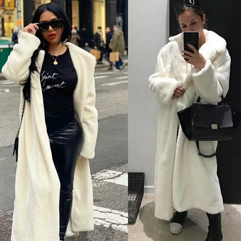 Snow Queen Elegance Faux Fur Coat - Y2K Fashion Statement for Women Snow Queen Elegance Faux Fur Coat - Y2K Fashion Statement for Women