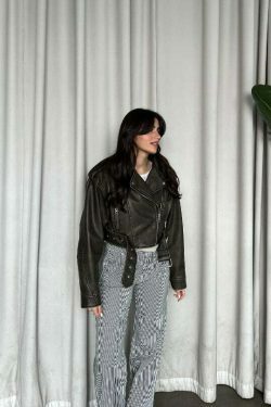 Soho Slick Leather Jacket - Y2K Fashion Statement for Women with Coquette and Grunge Aesthetic