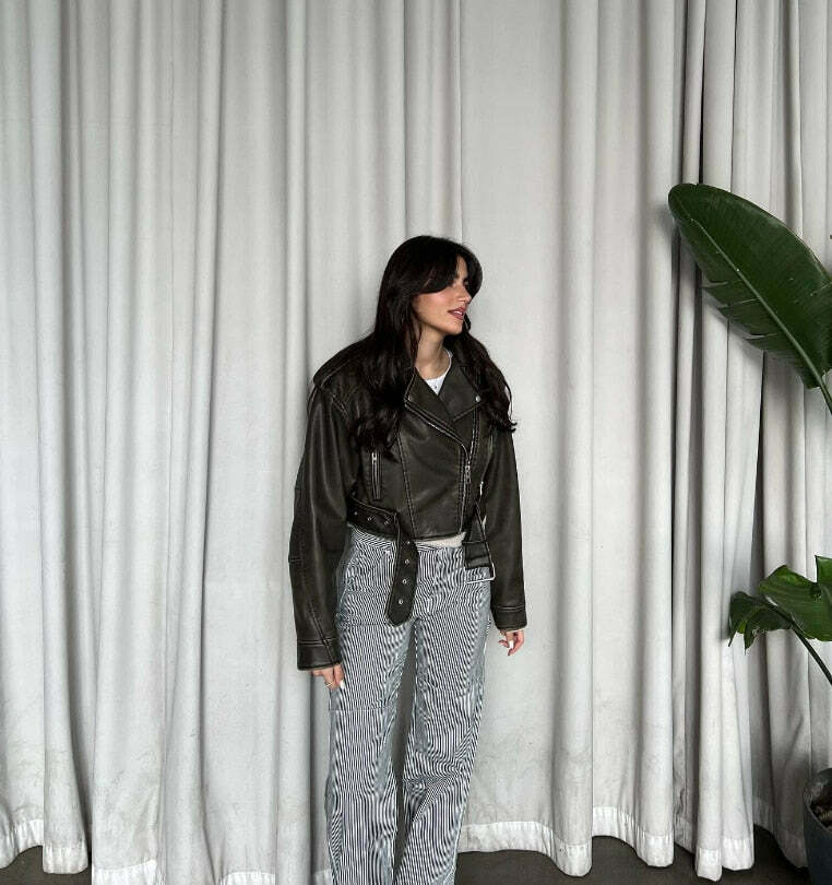 Soho Slick Leather Jacket - Y2K Fashion Statement for Women with Coquette and Grunge Aesthetic Soho Slick Leather Jacket - Y2K Fashion Statement for Women with Coquette and Grunge Aesthetic