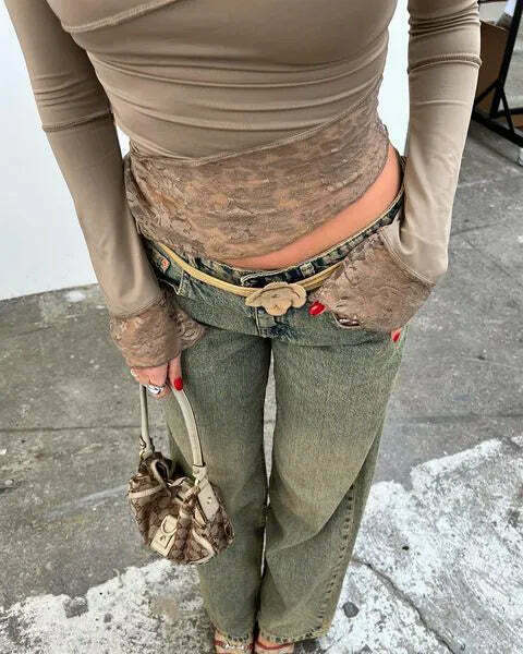 Sophia's Coquette Lace Tee: Y2K Fashion Aesthetic with Grunge and Pastel Goth Vibes Sophia's Coquette Lace Tee: Y2K Fashion Aesthetic with Grunge and Pastel Goth Vibes