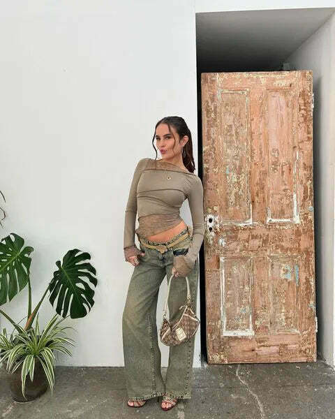 Sophia's Coquette Lace Tee: Y2K Fashion Aesthetic with Grunge and Pastel Goth Vibes Sophia's Coquette Lace Tee: Y2K Fashion Aesthetic with Grunge and Pastel Goth Vibes