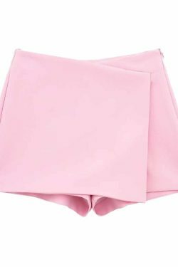 Sophisticated Sass: Y2K Aesthetic Slim Skort for Women - Coquette Style with a Grunge Twist