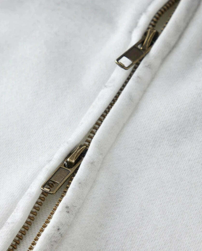 Spray Dyed Zip-Up Hoodie - Y2K Fashion Aesthetic for Women - Coquette Style Grunge Outfits Spray Dyed Zip-Up Hoodie - Y2K Fashion Aesthetic for Women - Coquette Style Grunge Outfits