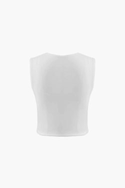 Square Neck Tank Top in Y2K Fashion with Coquette Aesthetic - Grunge Style Cute Tops for Women
