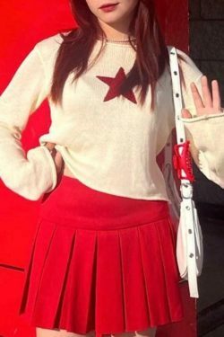 Star Crochet Knit Cropped Sweater - Y2K Aesthetic Fashion for Women - Coquette Style Grunge Outfit