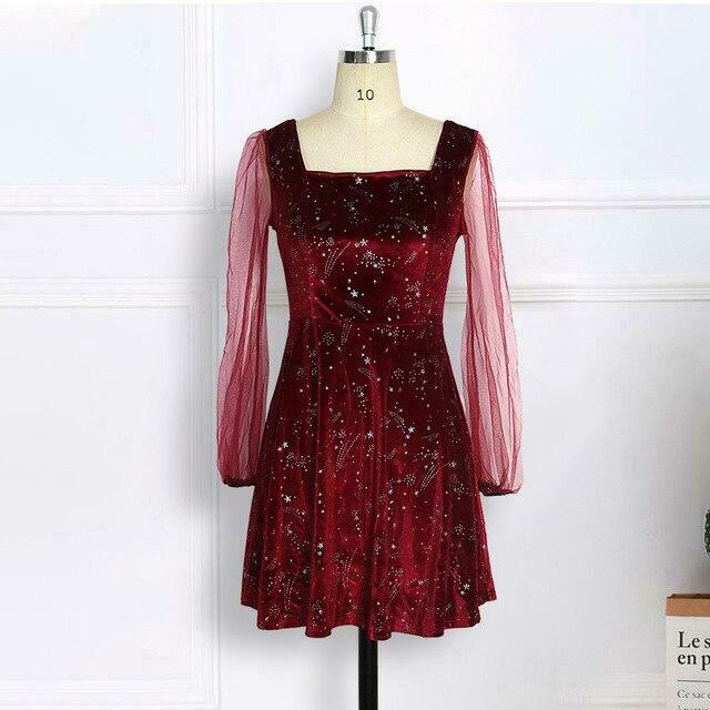 Starry Night Constellation Dress - Y2K Aesthetic Outfit with Coquette Style and Grunge Fashion Vibes Starry Night Constellation Dress - Y2K Aesthetic Outfit with Coquette Style and Grunge Fashion Vibes