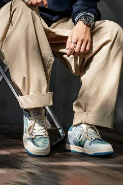 Starry Night Van Gogh Sneakers - Y2K Aesthetic Shoes for Women