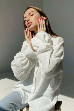 Starry Serenity Shirt - Y2K Aesthetic Top with Coquette Style and Grunge Vibes