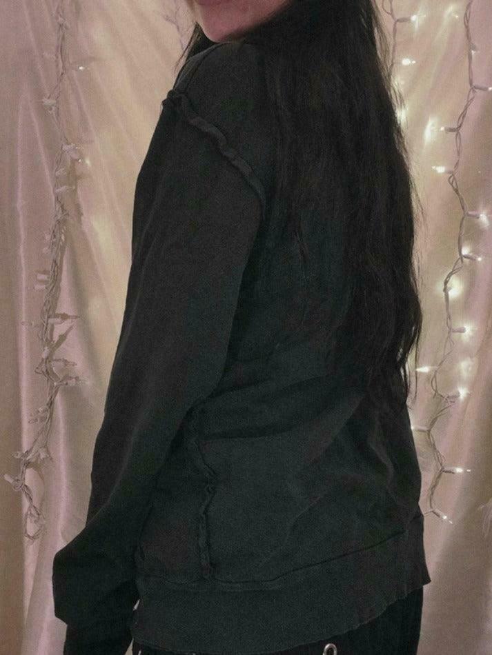 Street Guitar Print Oversized Hoodie - Y2K Fashion Coquette Aesthetic Grunge Style Street Guitar Print Oversized Hoodie - Y2K Fashion Coquette Aesthetic Grunge Style