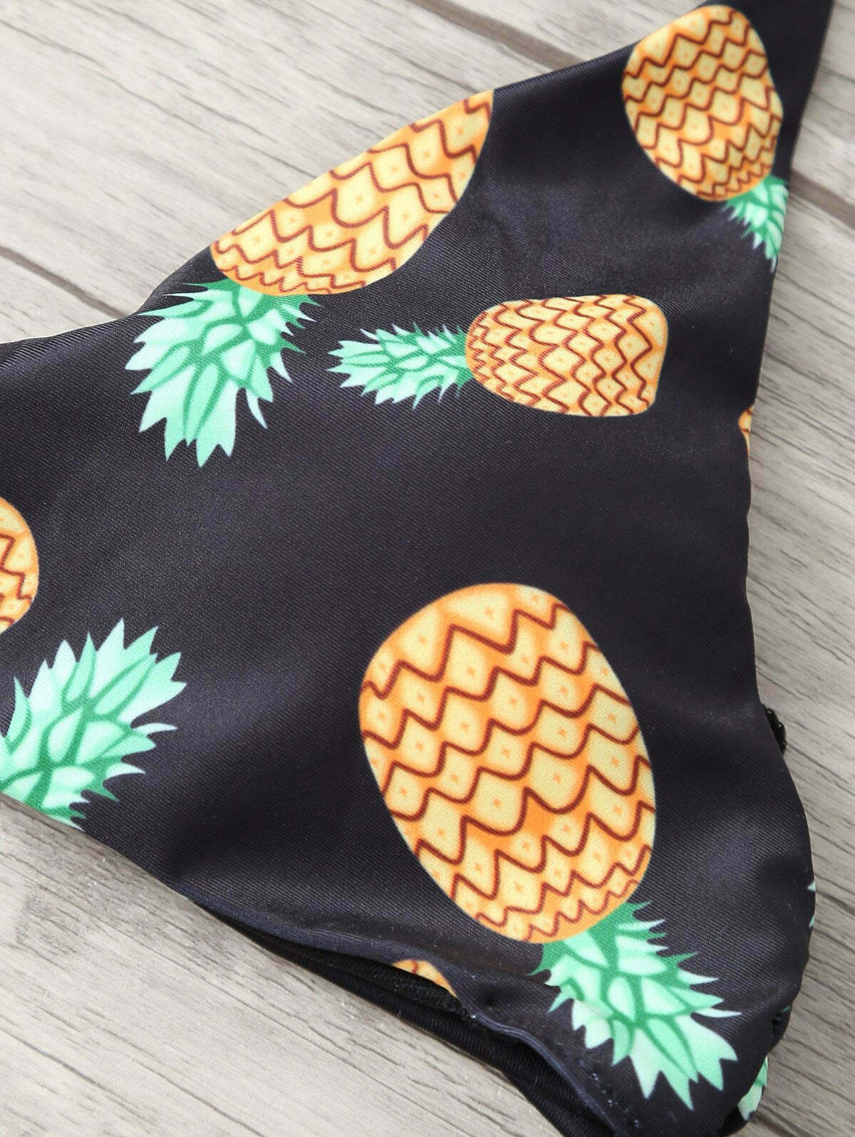 Stringy Pineapple Print Cute Bathing Suit for Y2K Fashion Enthusiasts Stringy Pineapple Print Cute Bathing Suit for Y2K Fashion Enthusiasts