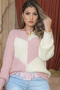 Striped Heart Sweater: Y2K Fashion with Coquette Aesthetic, Grunge Style, and Pastel Goth Vibes