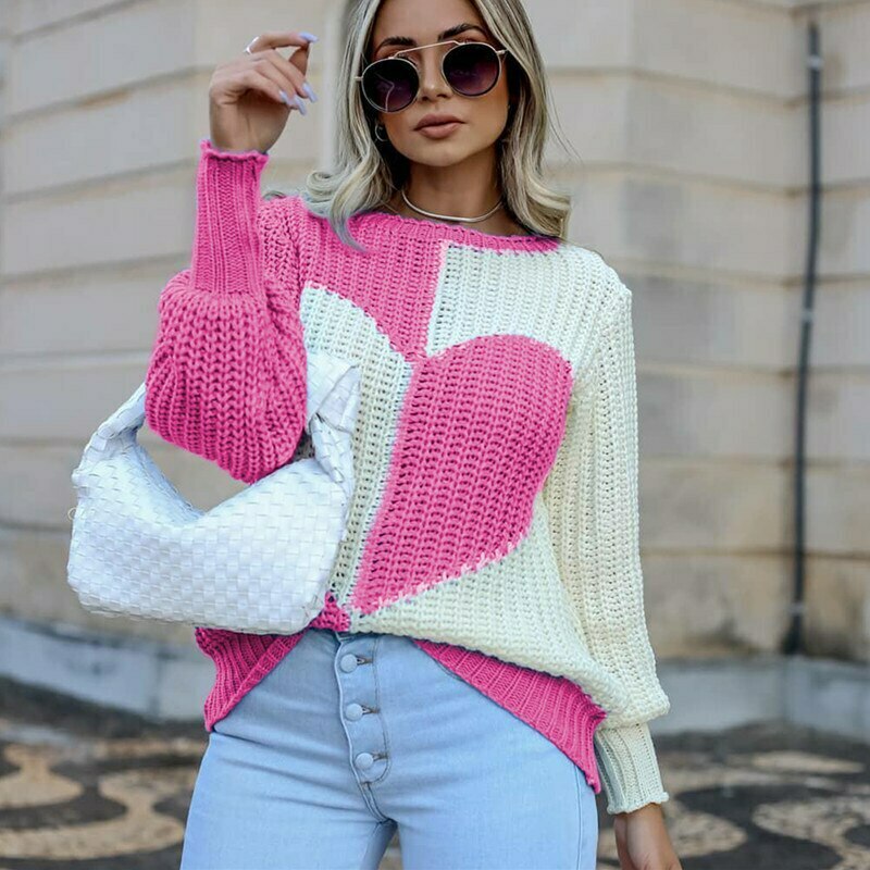 Striped Heart Sweater: Y2K Fashion with Coquette Aesthetic, Grunge Style, and Pastel Goth Vibes