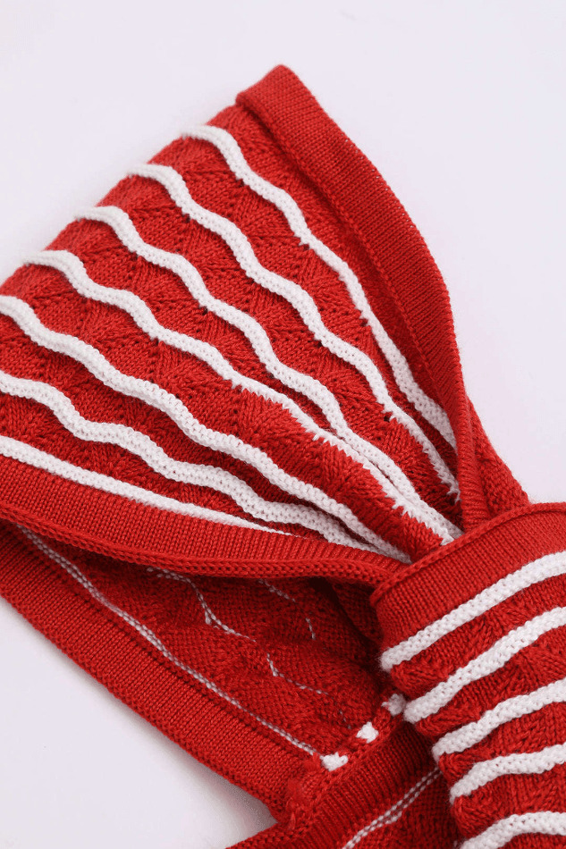 Striped One Shoulder Knitted Cami Top - Y2K Fashion Aesthetic - Coquette Grunge Pastel Goth